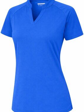 TACVASEN Women's V-neck Short Sleeve UV Resistant Running Shirt Casual Runnin